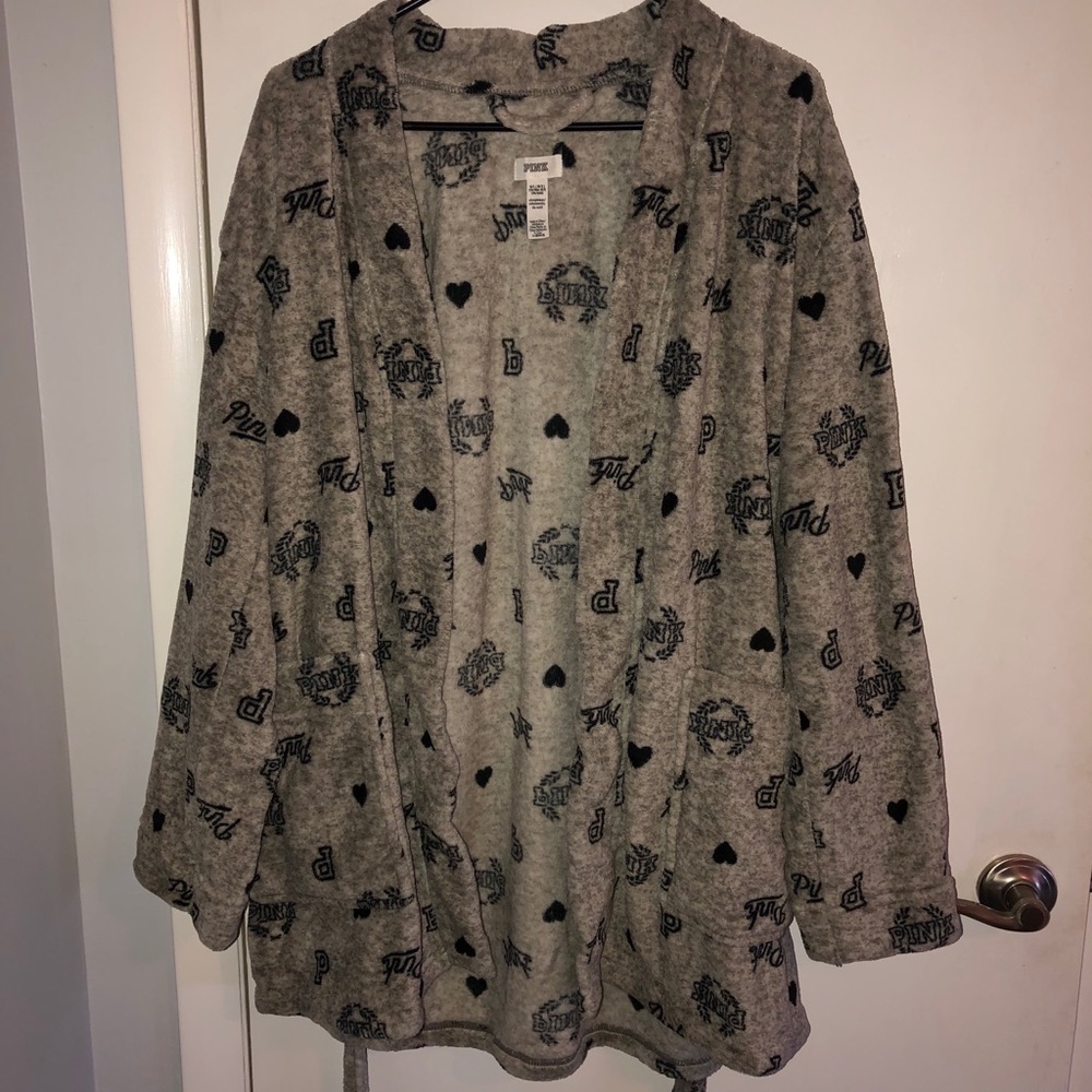 Gray PINK Robe